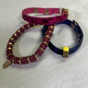 New Canvas Bracelet & Two Animal Print Emerish Bracelets